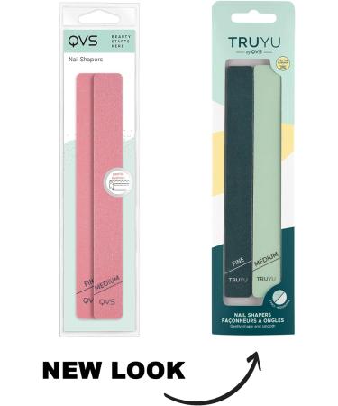 Truyu Nail Shapers (2pk) - Easy Cushioned Tool for Natural & Acrylic Nails - Travel-Friendly Makeup Essential - Buy Online on GoSupps.com