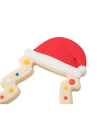 Jimibaby Silicone Christmas Teether - Ideal Teething Toy for Baby Boys and Girls | Christmas Stocking Stuffer in Gift Package - Buy Online on GoSupps.com