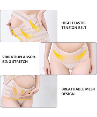Belly Support Belt Set for Pregnancy & Postpartum | Abdomen Protection Girdle & Band for Pregnant Women - Buy Online on GoSupps.com