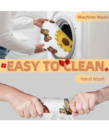 Sunflower Butterfly Ladybug Beard Bib Apron for Men - Non-Stick Waterproof Grooming Cape with Suction Cups | Perfect Gifts for Men - Buy Online on GoSupps.com