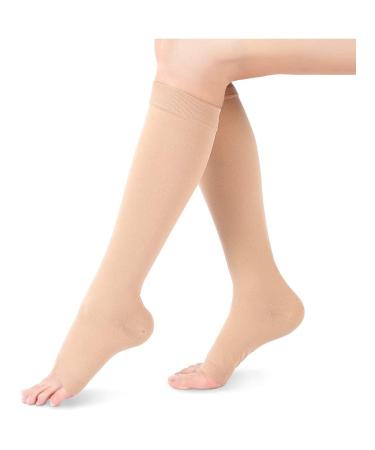 Oldsan 3 pair of medically compression socks calf compression stockings for varicose veins Lutz circulation Elastic open point compression socks s a