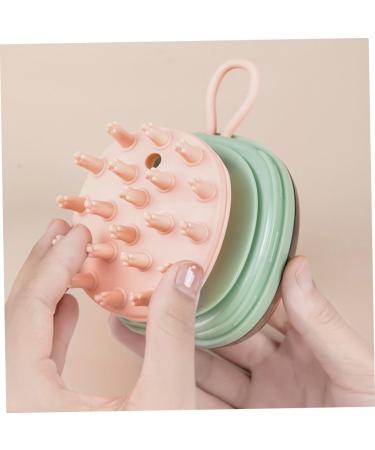 FRCOLOR Scalp Brush Food Grade Waterproof Shampoo Scrubber For Deep Cleansing Lightweight Easy To Hold For Home Use Pampering - Buy Online on GoSupps.com