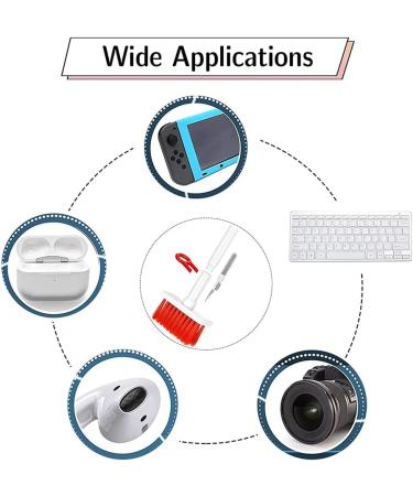 tibiu Keyboard Cleaner Brush Kit Cleaning Brush with Keycap Puller for Bluetooth Earphones Laptop - Buy Online on GoSupps.com