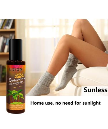 Natural Sunless Tanning Lotion Whole Body Self Tanner Moisturize the Skin Multiple Plant Ingredients Mild Formula-5.29 FL.OZ - Buy Online on GoSupps.com
