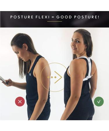 Flexi Shoulder Muscles Support - Adjustable Posture Corrector Brace for Men & Women | Relieve Neck & Back Pain Improve Posture & Increase Oxygen Intake - Buy Online on GoSupps.com
