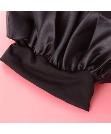 AKOAK Wide-brimmed Headband Nightcap for Women - High-elastic Chemotherapy Cap in Black - Buy Online on GoSupps.com