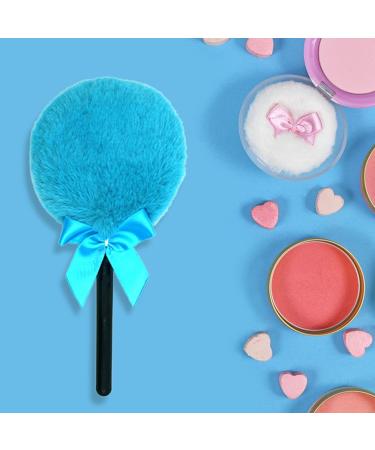 GYORI Reusable Long Hair Powder Puff with Lollipop Handle - Easy Makeup Application in Pink | International Shipping Available - Buy Online on GoSupps.com