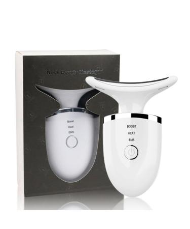 Face massager neck lifting massager electrical face massage device with 3 modes 45 C for skin tightening & neck tightening EMS massage facial tightening tightening (without role)