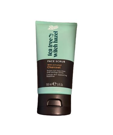 Tea Tree Witch Hazel Boots Charcoal Witch Hazel Tea Tree Face Scrub 150ml