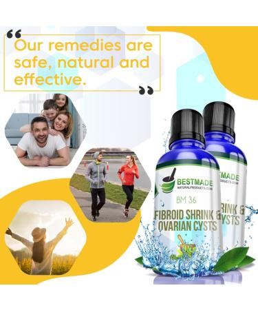 Fibroid Shrink & Ovarian Cysts BM36 30mL - Naturally Shrinks Fibroids & Cysts, Normalizes Estrogen Levels, Relieves Menstrual Pain - Buy Online on GoSupps.com