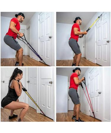 Door Anchor Resistance Bands Fits in Any Door Heavy Duty Door Strap Attachment Door Anchor Fitness Equipment Accessory for Home & Gym Training (2pcs) - Buy Online on GoSupps.com