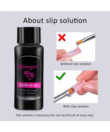 Poly Nail Gel Kit 4 Colors with Slip Solution | Glitter Builder Gel Nail Extension Set for Beginners | French Manicure Gift 4 Colors- Set B - Buy Online on GoSupps.com
