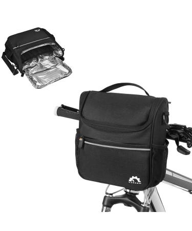 LIXADA isolated cooling bag front pocket bicycle steering bag waterproof mountain road thermal pocket ice cream bag picnic pocket bikes cycling handle