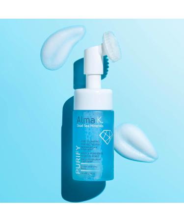 Alma K Pore Cleansing Foaming Mousse - Gentle Face Cleanser for Women - Hydrating Facial Cleanser with Salicylic Acid - Face Wash for Women - 3.7 Fl oz - Buy Online on GoSupps.com