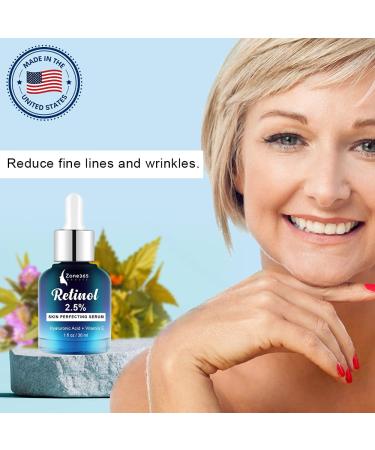 Zone 365 Retinol Serum for Face | Anti Aging Serum with Hyaluronic Acid & Vitamin E | All Skin Types - Buy Online on GoSupps.com