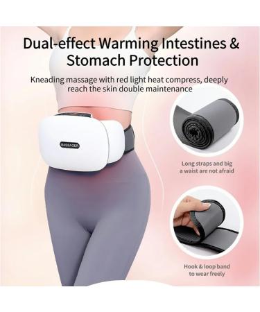 Rkxkj Abdominal Massage Device - Smart Touchscreen 3 Strength Levels Bian Stone Red Light Hot Compress for Abdominal Muscle Relief - International Shipping - Buy Online on GoSupps.com