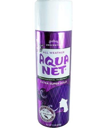 Aqua Net Extra Super Hold Professional Hair Spray Unscented 11 oz (Pack of 6) Unscented 11 Ounce (Pack of 6)