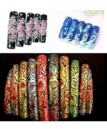 10Pcs Extra Long Beige Half Cover Artificial Fingernails Tips - Nail Art Design for Salon & DIY Manicure - Buy Online on GoSupps.com