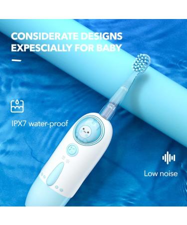 Kids Electric Toothbrush with 7 Colored Lights & 2 Brush Heads - Fun Space Capsule Design with Rabbit Astronaut - Perfect for Clean Teeth & Move-on Reminder (Lovely Pink - Buy Online on GoSupps.com