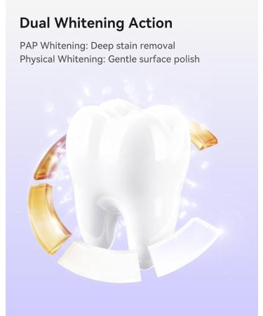 bixdo Pap Teeth Whitening Toothpaste Hydroxyapatite Enamel Repair for Sensitive Teeth & Gums Fluoride-Free 28 Days Brightening Flower Mint 2.6oz (Pack of 4) - Buy Online on GoSupps.com