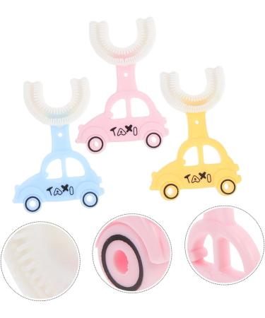 Plafope 3-Piece Silicone Children's Toothbrush Set - Manual Brush for Effective Mouth Cleaning - Buy Online on GoSupps.com