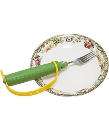 Adaptive Disabled Utensils Forks Elderly Anti-Shake Forks Easy Grip Cutlery with Adjustable Strap Non-Slip for Elderly Parkinson Arthritis Handicap Green Green HaoAMZ - Buy Online on GoSupps.com