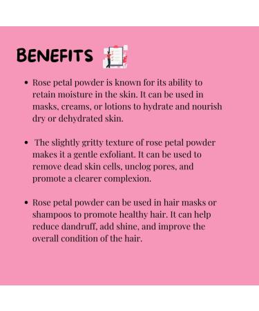 Rose Petal Powder by Meesha | Natural Skincare & Haircare for Radiant Skin | DIY Face Masks Bath Salts & Body Scrubs - Buy Online on GoSupps.com