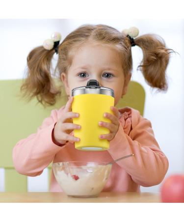 Yahenda 12 Set Kids Cups with Straws and Lids - Stainless Steel Sippy Cup | Vacuum Insulated Water Bottle | Spill Proof Hot Drink Tumbler - 8.5 oz Bright Color - Buy Online on GoSupps.com