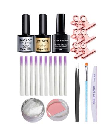Fiberglass Kit Anself Fibernails for Nail Extension Nail Acrylic Tips Salon Manicure Tool Set with Manicure Gel