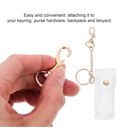 Clear Lip Balm Holder Keychain - 4Pcs Stylish Lipstick Holder for Easy Carry | Shop Internationally - Buy Online on GoSupps.com