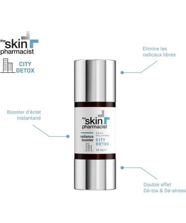  The Skin Pharmacist CITY DETOX - Radiance Booster - Concentrated Illuminating Care for Radiant Skin - Revitalizing and Moisturizing Care - 15 ml - Buy Online on GoSupps.com