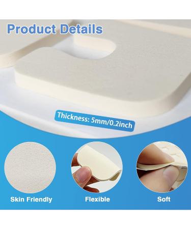 50-Pcs U-Shaped Callus Pads | 1/5 Thick Foam Foot Cushions for Pain Relief | Women & Men Foot Pedi Cushions - Buy Online on GoSupps.com