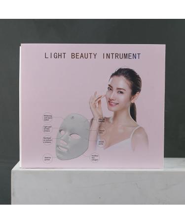 LED Face Mask - 7-Color Photon Therapy for Acne & Wrinkle Removal | Pink Beauty Rejuvenation Mask - Buy Online on GoSupps.com