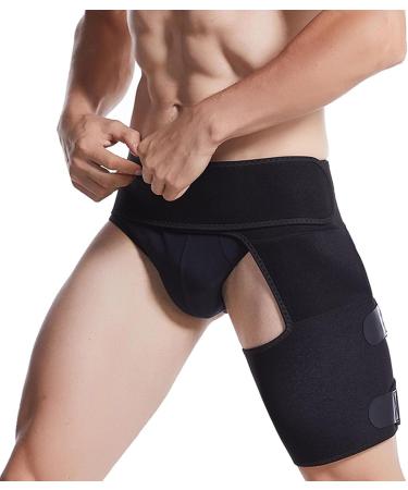 Milltrip Hip Brace & Thigh Compression Sleeve for Men & Women - Optimal Hip Groin Support to Reduce Stiffness & Soreness - Buy Online on GoSupps.com