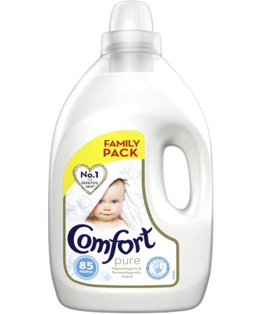 Comfort Dermatologically tested Pure suitable for the whole family's clothes Fabric Conditioner gentle next to sensitive skin 85 Wash - 101.44 Oz - Pack Of 3 - Buy Online on GoSupps.com
