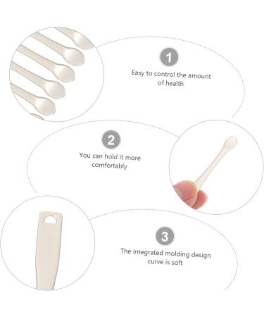 Beatifufu 6pcs Electroplating Cream Spoon Face Cream Applicator Face Cream Spoon Spatula Zinc Alloy Skin Care 6x2x0.7cm Silver - Buy Online on GoSupps.com