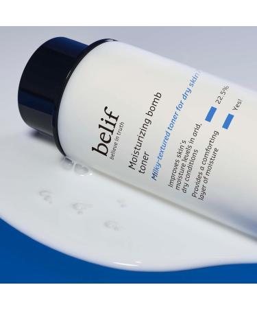 Belif Moisturizing Bomb Toner with Ceramide | Ultra Hydrating 2-in-1 Toner & Moisturizer for Dry Skin | Korean Skin Care - Buy Online on GoSupps.com