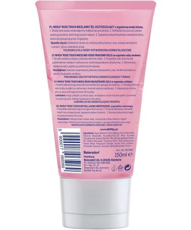 NIVEA Rose Touch Micellar Cleansing Gel with Rose Water for All Skin Types 150 ml - Buy Online on GoSupps.com