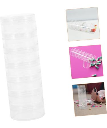 2pcs 7 Day Pill Organizer Tower | Weekly Stackable Pill Storage for Easy Medication Management - Buy Online on GoSupps.com