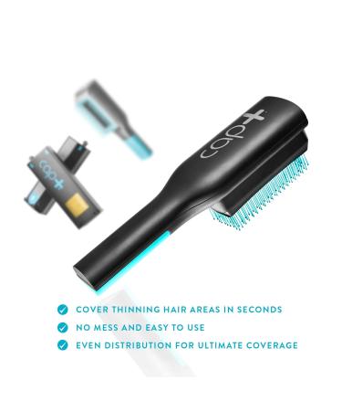 Cap+ by Capillus - Volumizing Keratin Brush & Hair Building Fibers Applicator for Thinning Hair | Instant Concealment & Thickening (Brown - Buy Online on GoSupps.com