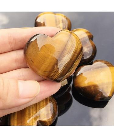 Tiger Eye Quartz Hand Carved Heart Shaped Natural and MineralsHome Decoration 2pcs Can be Used for Full of Texture - Buy Online on GoSupps.com