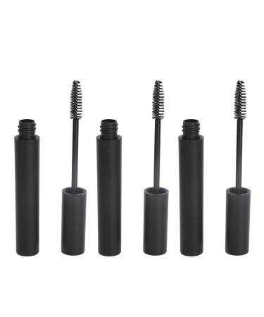 Empty Mascara Tube 10pcs 4ml Plastic Refillable and Portable Bottles with Soft Bristles for Daily Travel Camping Eyelash Makeup Black