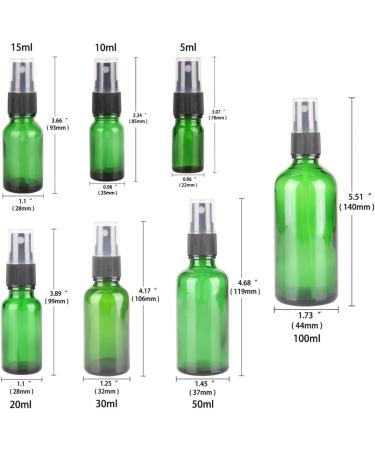 30ml Green Glass Spray Bottle with Mist Sprayer - Refillable Essential Oil & Makeup Travel Container - Buy Online on GoSupps.com