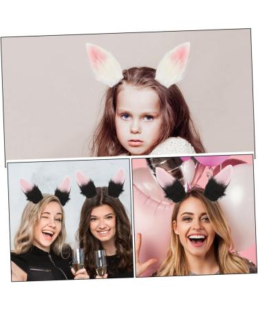 FRCOLOR 2 Pairs Simulated Bunny Ear Hair Clip Animal Hair Clips Bunny Ear Hair Barrettes Cosplay Bunny Ears Headpiece Bunny Hair Accessories Fur Hair Clip Metal Rabbit Ear Clip Miss - Buy Online on GoSupps.com