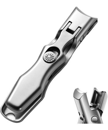 Trim Nail Clippers Nail Clippers with Catcher Wide Jaw Opening Anti Splash Nail Cutter with Sharp Curved Cutter and Storage Box Nail Trimmer Manicure Tools - Buy Online on GoSupps.com