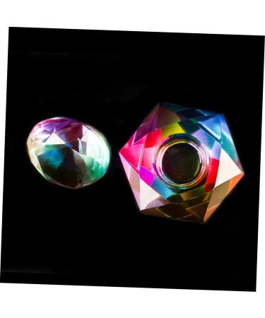 DRESSOOS Nail Art Dappen Dish Dappen Dish Bowl Dappen Dish for Acrylic Nails Nail Glitter Holder Dappen Bowl Crystal Nail Jar Nails Tips Art Dappen Dish Nail Dish Diamond Glass Manicure - Buy Online on GoSupps.com