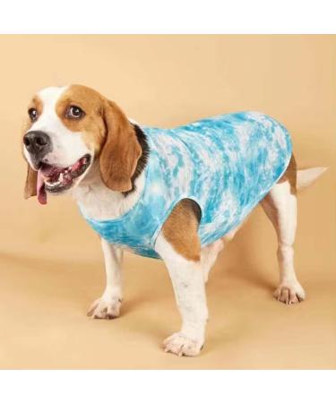 2 Pack Small Dog Shirts - Breathable Summer T-Shirts for Puppies | Light Sleeveless Dog Clothing in Green & Blue - Buy Online on GoSupps.com