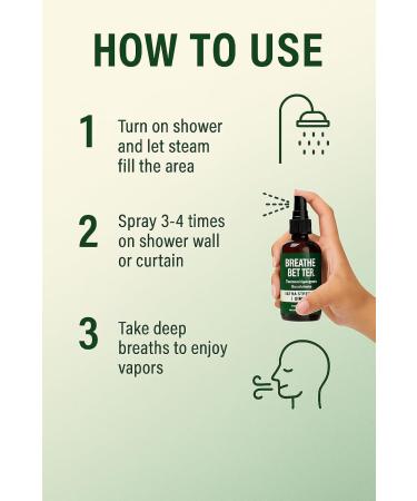 Menthol Eucalyptus Shower Steam Spray Aromatherapy Mist 4 oz - Buy Online on GoSupps.com