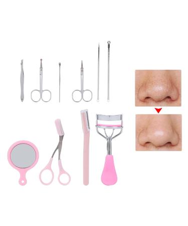 ZJchao 10Pcs Eyebrow Grooming Kit - Professional Eyebrow Trimmer Tweezers Eyelash Curler & Extractor for Women | International Shipping - Buy Online on GoSupps.com