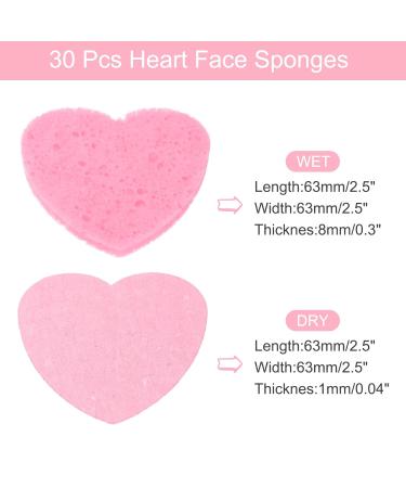 Buy uxcell 30 Count Heart-Shaped Compressed Facial Sponges for Daily Skincare | Multi-Color Cleaning Pads for Home Kitchen & Travel - International Shipping Available - Buy Online on GoSupps.com
